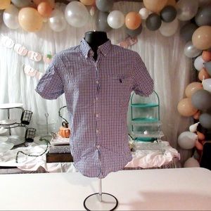 Medium Slim Fit Seersucker Short Sleeve Buttondown